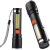 LED Metal USB Charging Light Powerful Waterproof Dust Proof Lithium Battery 2 Light Front and Side Zoom Function (XH_p50)