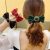 Silk Bow Hair Bands | Elegant Scrunchies Bun Maker – 1 Pc (Random color)