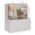 Makeup Organizer Modern Cosmetic White Storage Box | Portable Handle Fully Open Waterproof Lid Dust Proof 3 Drawers Great for Bathroom, Dresser, Counter top